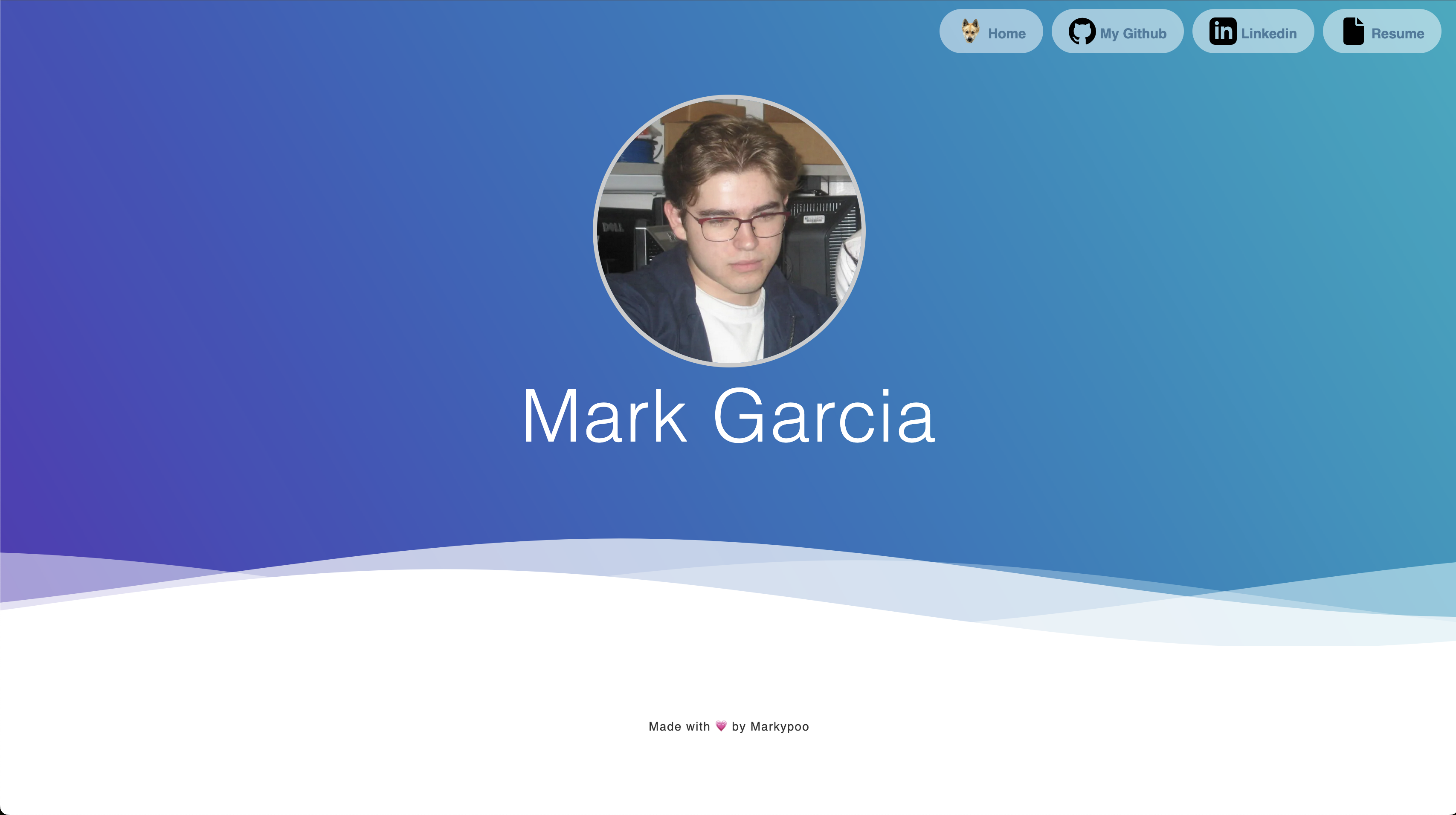 Portfolio Top Screenshot